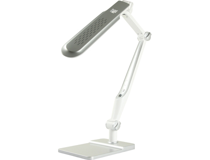 LAMPE BUREAU Q-CONNECT PROFESSIONELLE ABS 32 LEDS 9W INTERR UPTEUR TACTILE 3 NIVEAUX INTENSITÉ COLORIS CHROMÉ