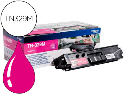 TONER LASER BROTHER TN329M COULEUR MAGENTA 6000P