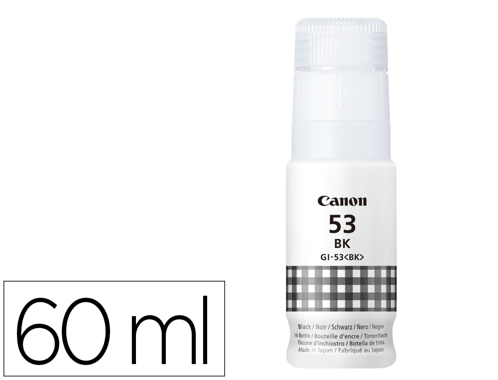 RECHARGE ENCRE CANON GI-53 3800P BOUTEILLE 60ML NOIR