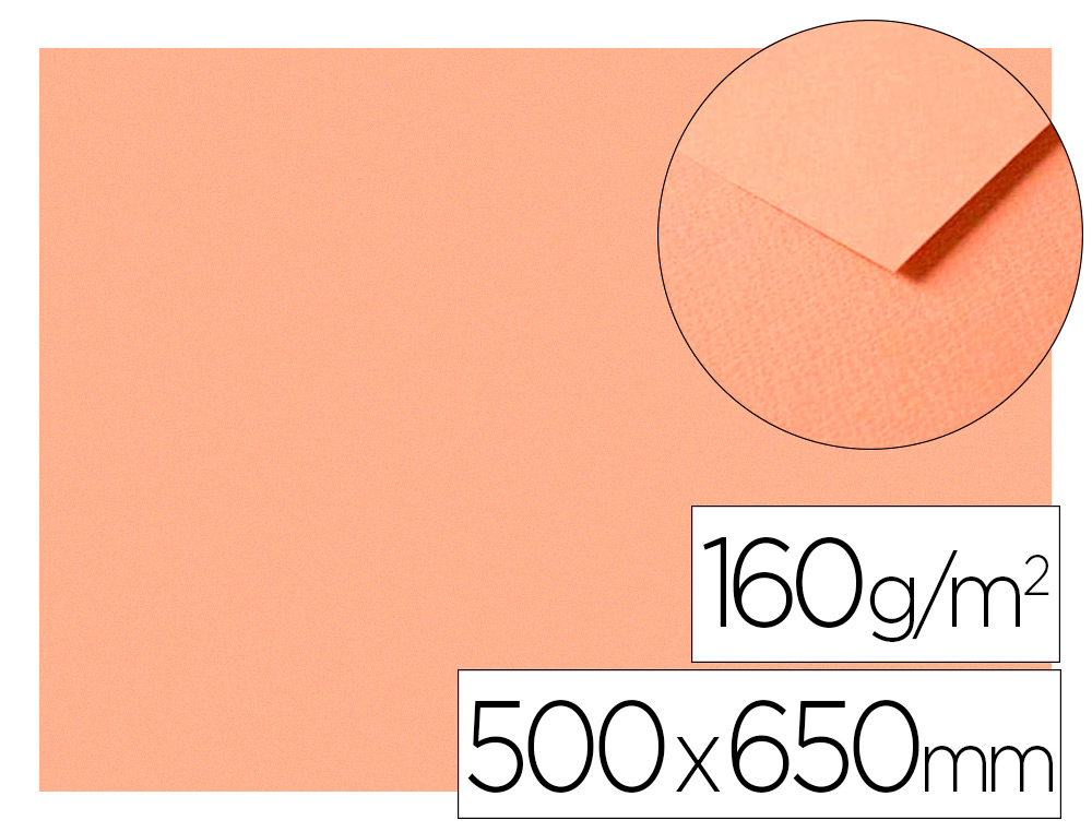 PAPIER DESSIN CLAIREFONTAINE A GRAIN 160G 1 SURFACE        GRAINEE 1 LISSE 50X65CM       PAQUET 25F COLORIS ROUILLE