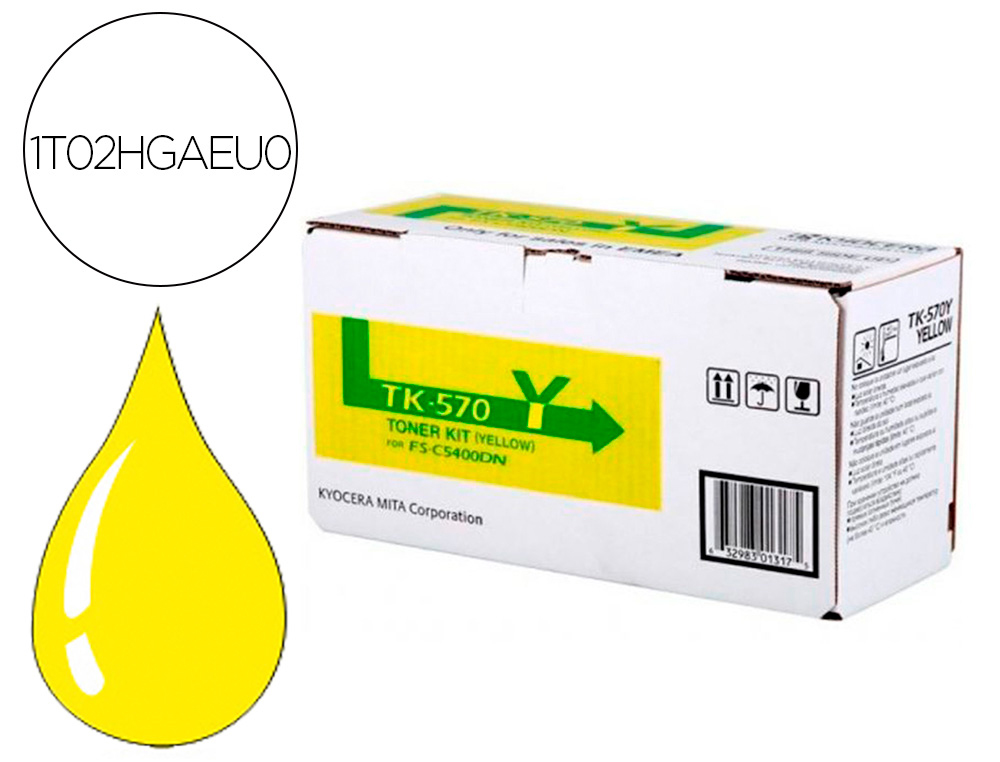TONER KYOCERA TK570Y FS-5400 JAUNE