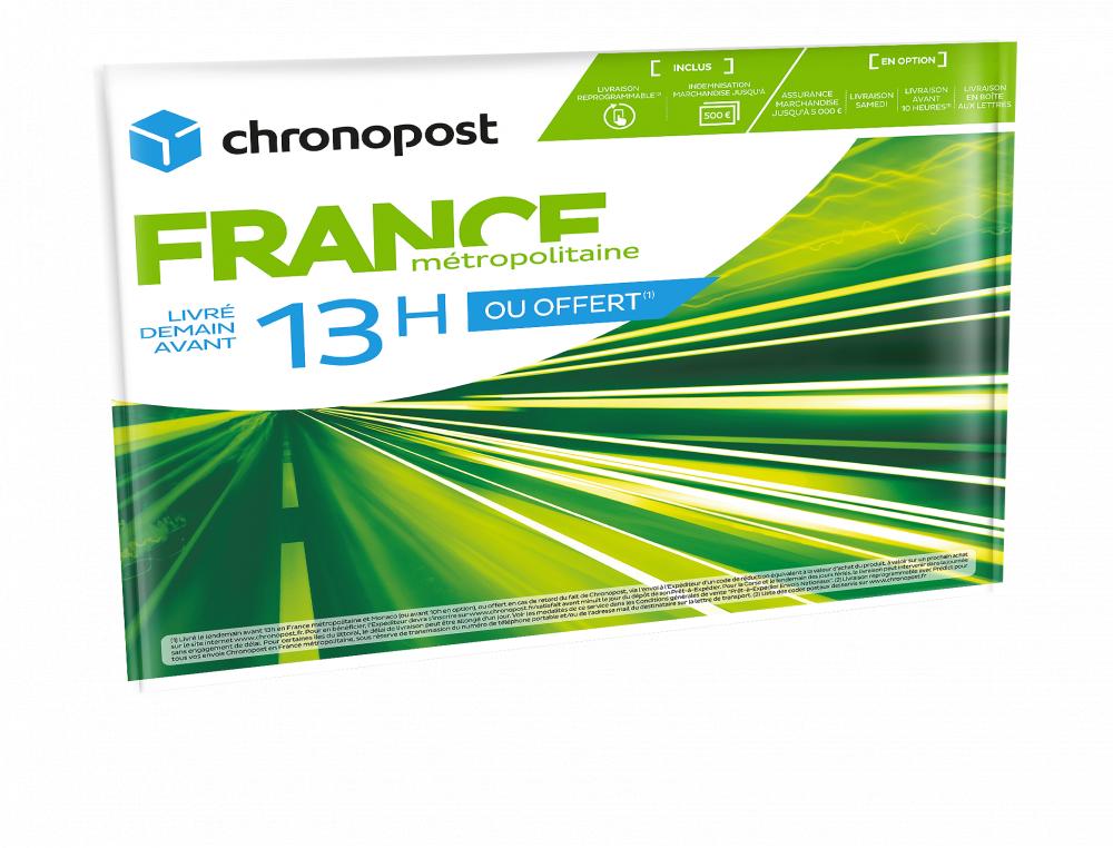 ENVELOPPE PLASTIQUE CHRONOPOST 13 270X335MM       CAPACITE 1KG
