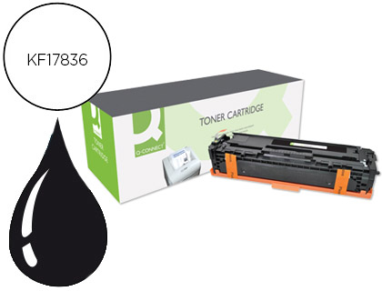TONER Q-CONNECT COMPATIBLE HP CF210A M251ABQCN POUR IMPRIMANTES COLOR LASERJET M251N 276N MF276NW NOIR 1600P