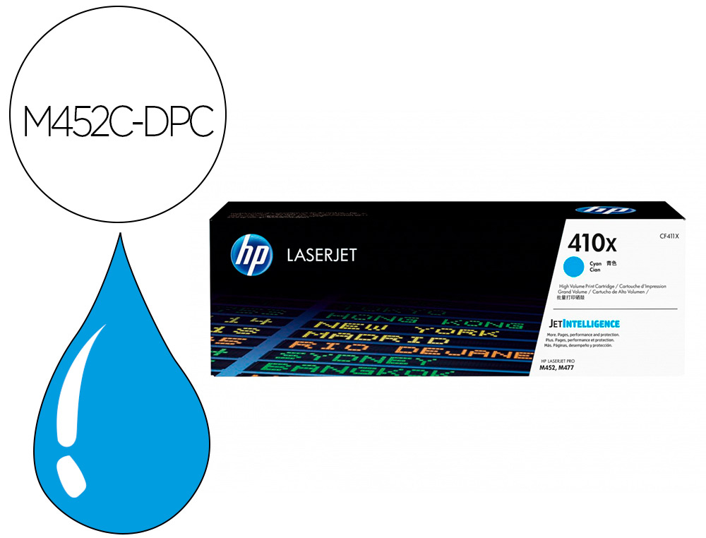 CARTOUCHE D'ENCRE HP COLOR LASERJET PRO  M452 CYAN