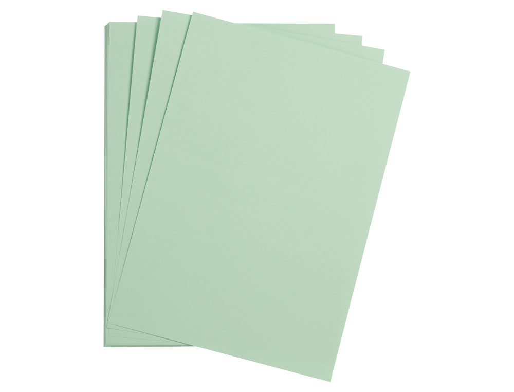 FEUILLE PAPIER CLAIREFONTAINE MAYA 270G 500X700MM COLORIS   VERT MENTHE PAQUET 25 UNITES