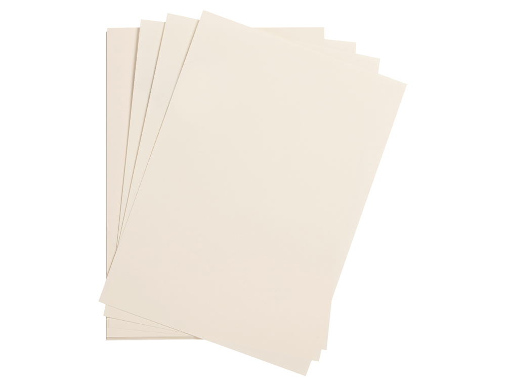 FEUILLE PAPIER CLAIREFONTAINE MAYA 270G 500X700MM COLORIS   IVOIRE PAQUET 25 UNITES