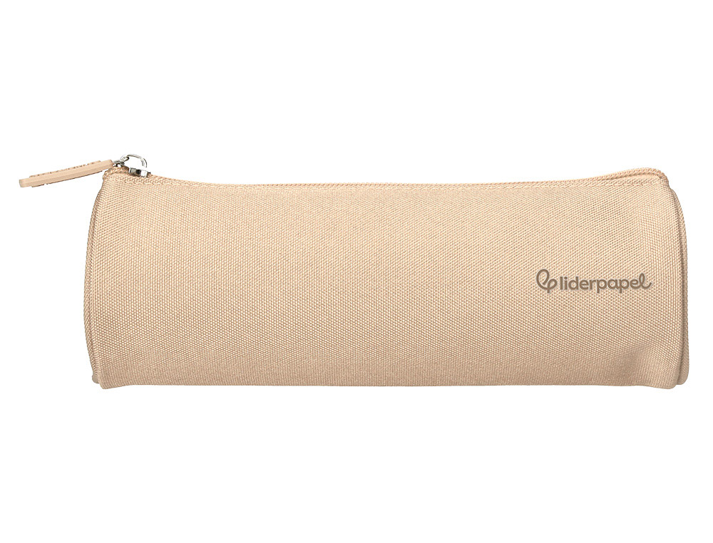 FOURRE-TOUT LIDERPAPEL ROND 21X7CM COLORIS BEIGE