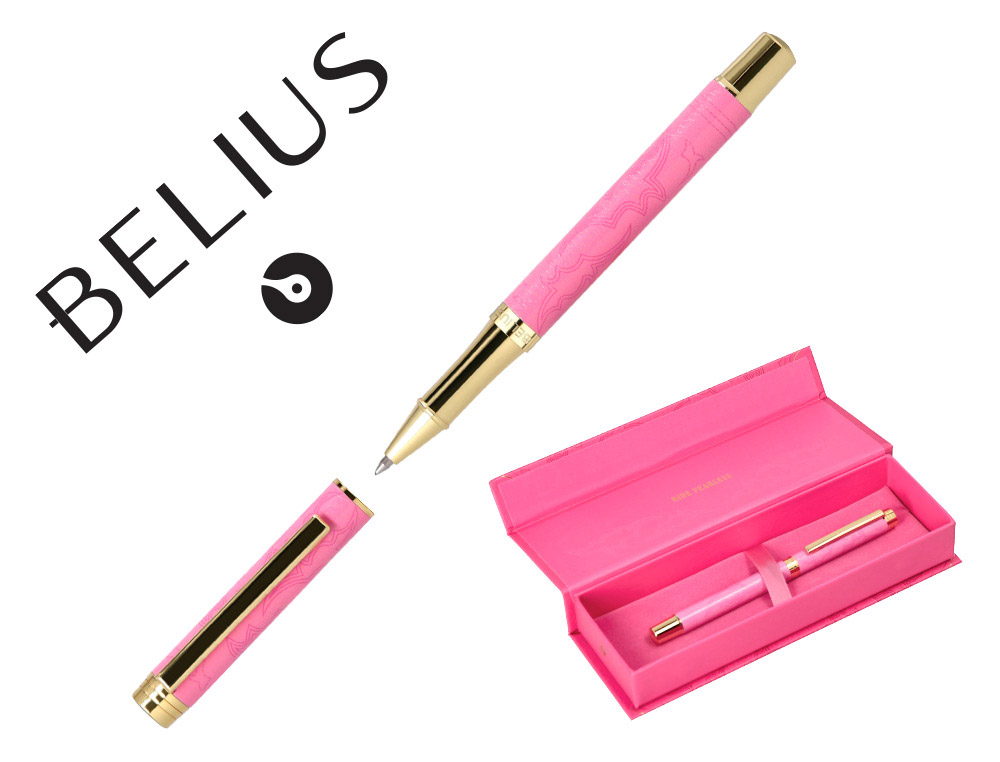 ROLLER BELIUS WILD WEST ALUMINIUM ENCRE NOIRE COLORIS ROSE DORE BOITE DESIGN