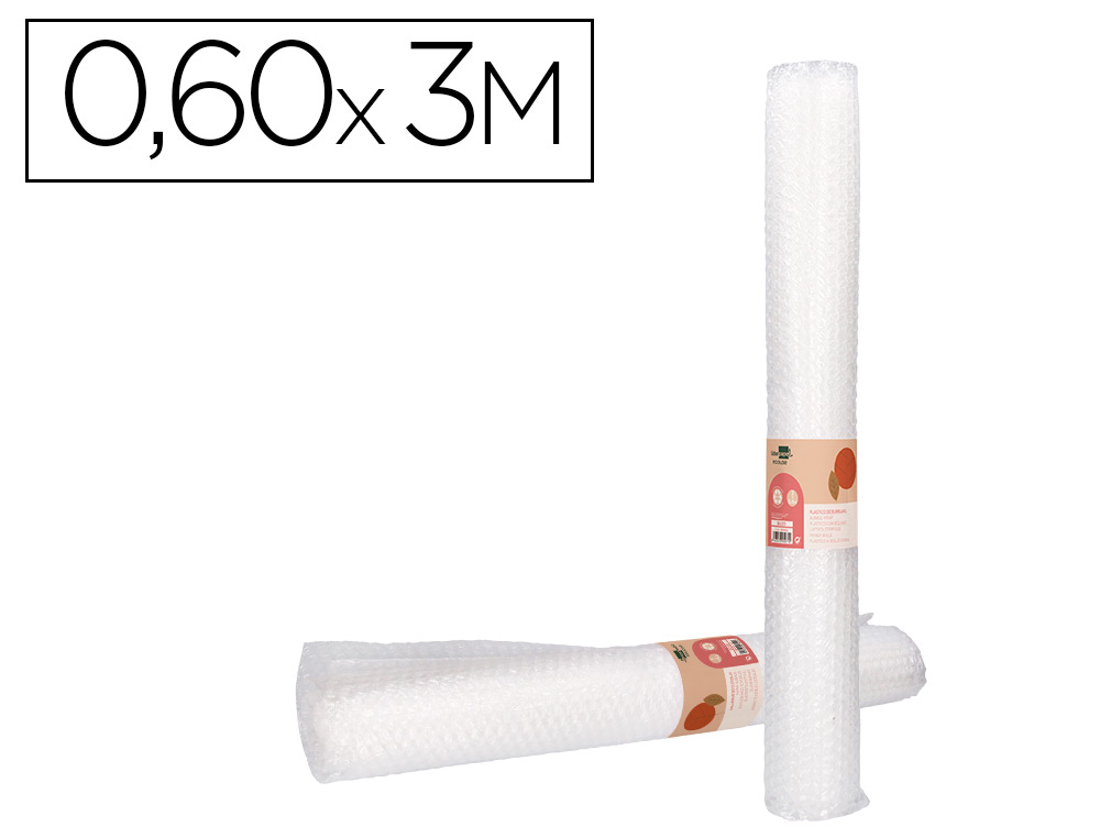 FILM A BULLES LIDERPAPEL ECOUSE 30% PLASTIQUE RECYCLE  30G/M2 ROULEAU 0,60X3M