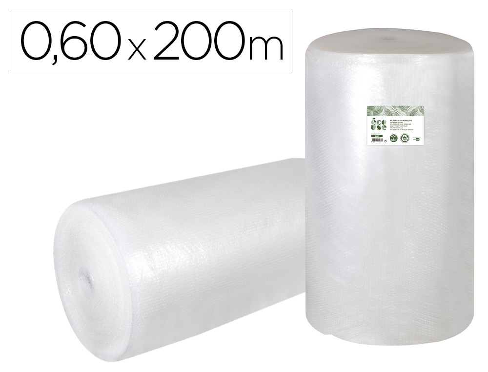 FILM A BULLES LIDERPAPEL ECOUSE 30% PLASTIQUE RECYCLE  30G/M2 ROULEAU 0,60X200M