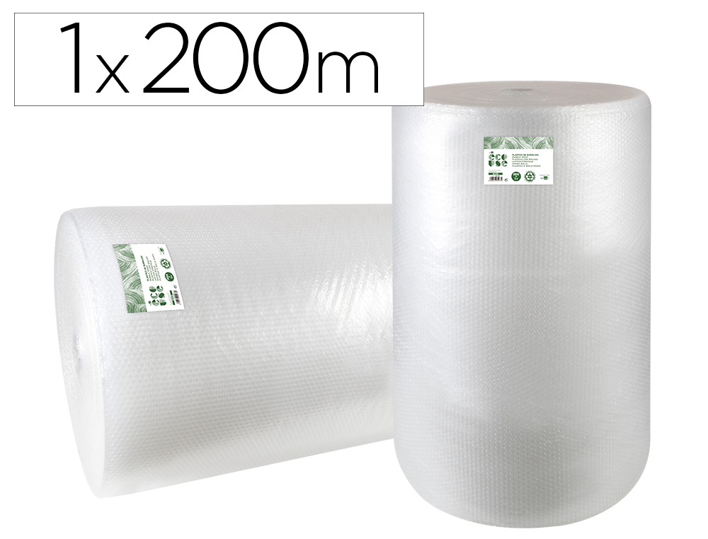 FILM A BULLES LIDERPAPEL ECOUSE 30% PLASTIQUE RECYCLE  30G/M2 ROULEAU 1X200M