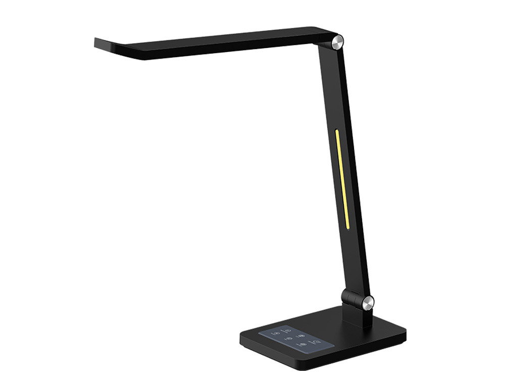 LAMPE BUREAU Q-CONNECT PUISSANCE 10W INTERRUPTEUR A  CAPTEUR 3 NIVEAU COLORIS NOIR