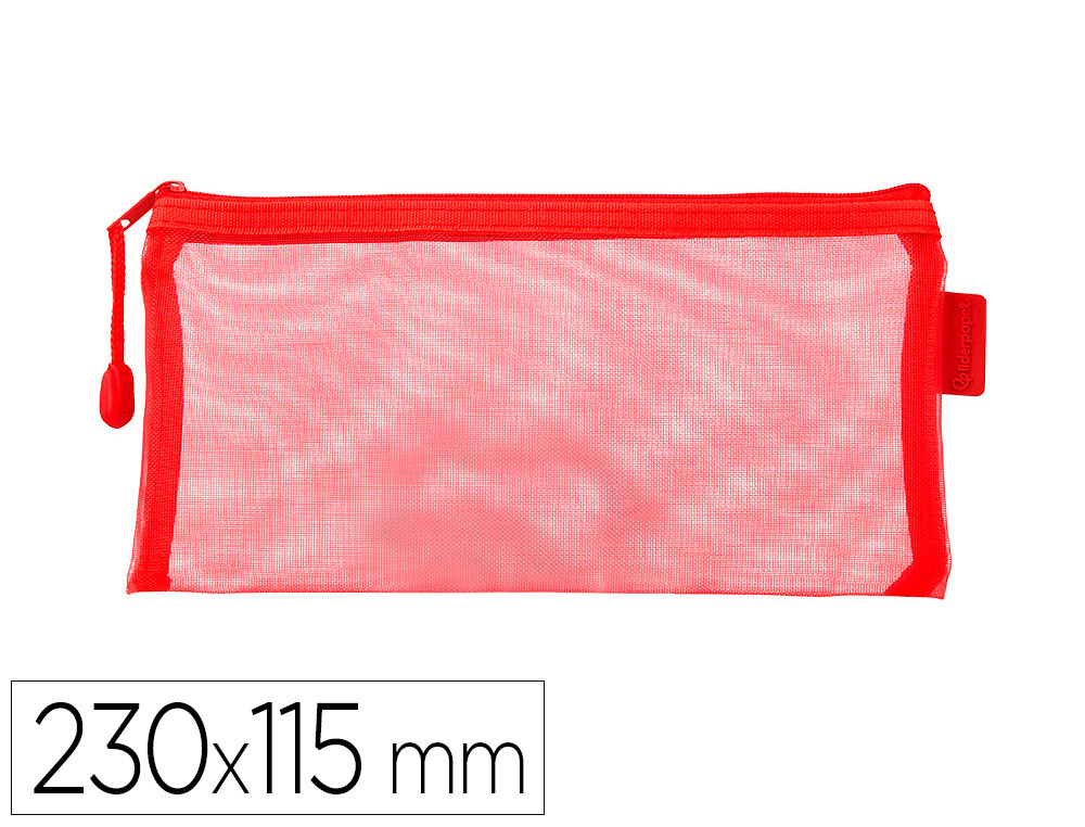 POCHETTE ZIP LIDERPAPEL MULTIUSAGE FORMAT TICKET      230X115MM FERMETURE ECLAIR    POLYESTER TRANSPIRABLE