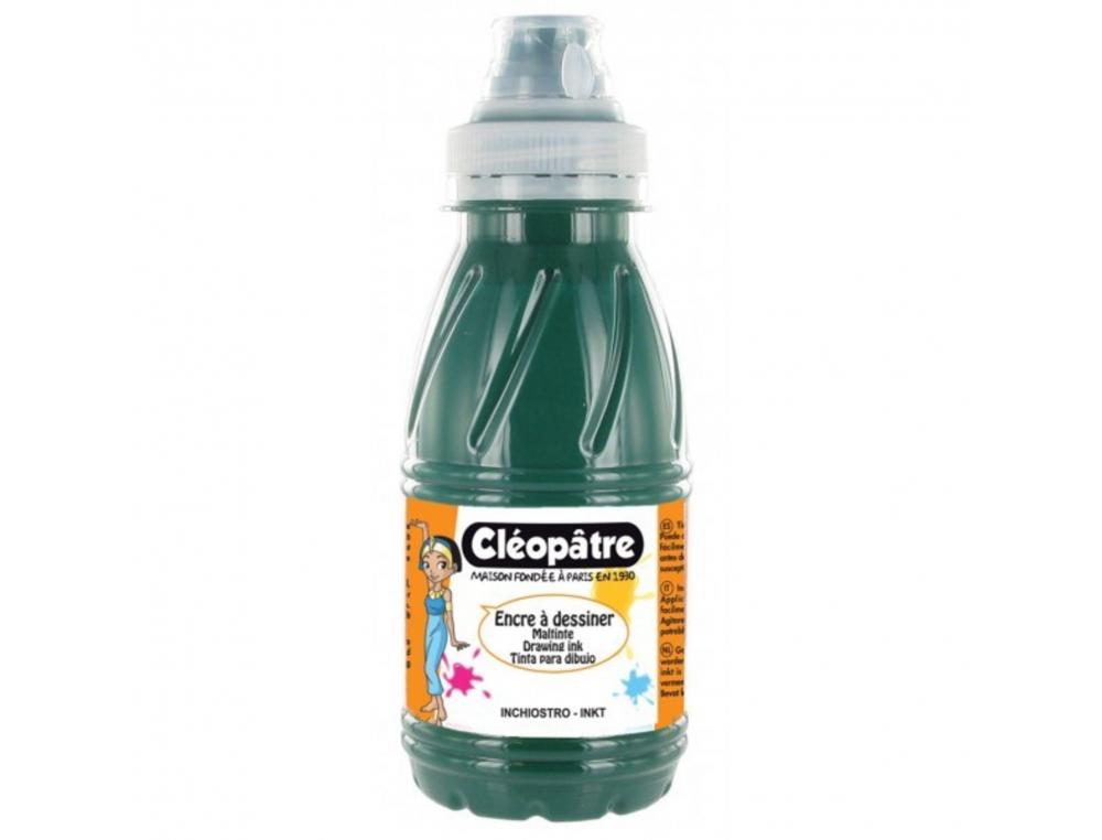 ENCRE A DESSINER CLEOPATRE MULTISUPPORTS DILUABLE A L    EAU FLACON DE 500 ML COLORIS  VERT SAPIN