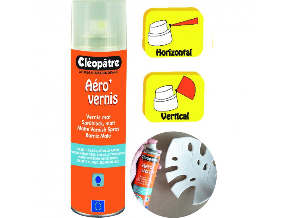 VERNIS AEROSOL CLEOPATRE BRILLANT SECHAGE RAPIDE       FLACON DE 250 ML