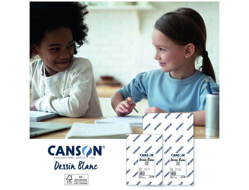 RAMETTE PAPIER DESSIN CANSON A GRAIN 29X42 CM 120G 250     FEUILLES