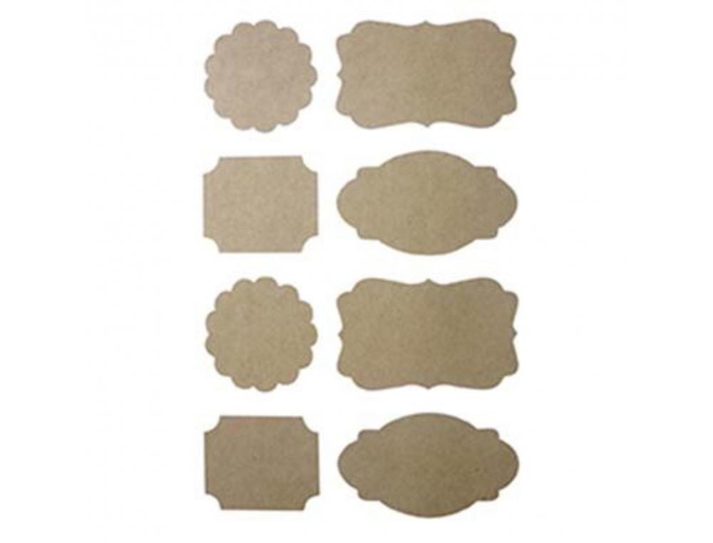 LOT STICKERS KRAFT GRAINE CREATIVE 30MM 32 UNITES       FORMES ASSORTIES