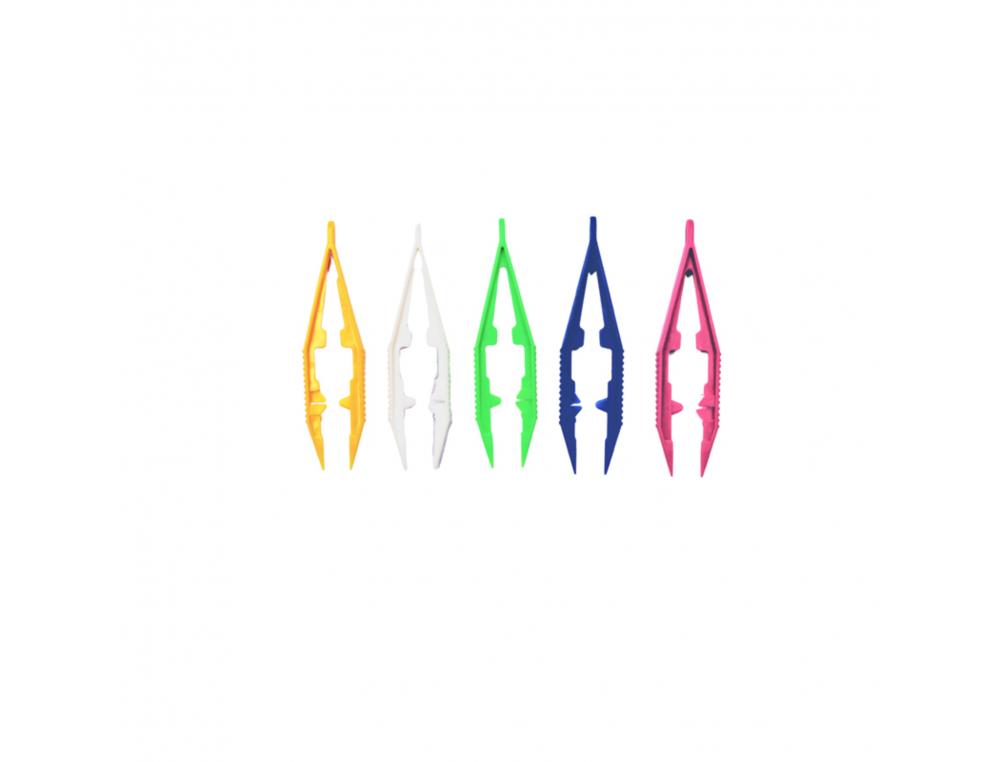 LOT PINCES POUR PERLES ET AQUAPERLES LOOLIPO PLASTIQUE  POUR ENFANTS 5 COLORIS        ASSORTIS