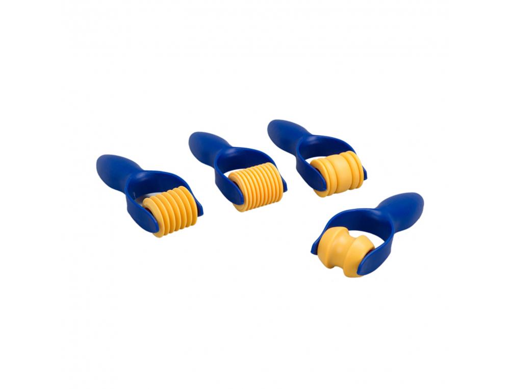 ROULEAU DE MODELAGE OCOLOR PLASTIQUE EMPREINTES          ASSORTIES LOT DE 4 ROULEAUX