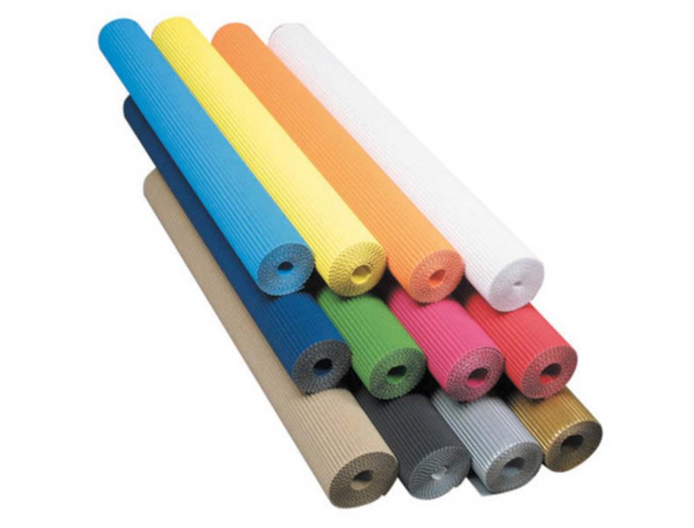 CARTON ONDULE CLAIREFONTAINE FINE CANNELURE 50X70CM 300G   COLORIS VERT FONCE 1 FEUILLE
