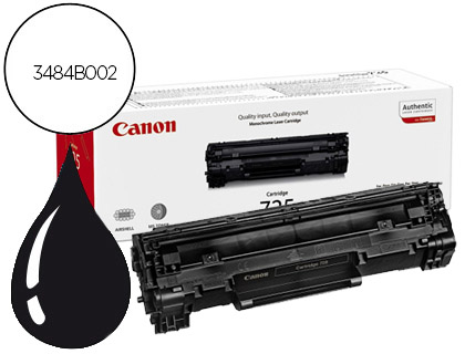 TONER LASER CANON 725 COULEUR NOIR 1600P