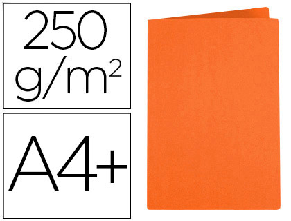 CHEMISE EXACOMPTA SUPER CARTE 240X320MM 210G COLORIS ORANGE PACK 100 UNITS