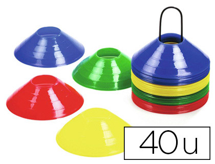 PLOT PLASTIQUE 4 COLORIS ASSORTIS BLEU JAUNE ROUGE VERT LOT 40 UNITS