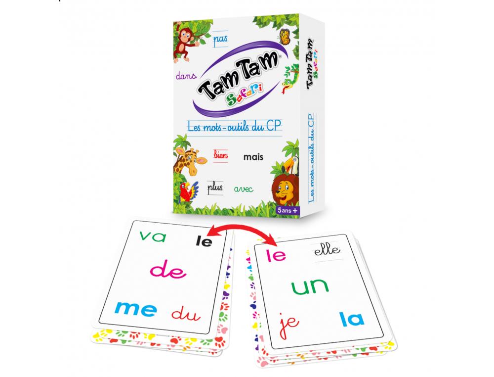 JEU INTERDACTA TAM TAM SAFARI LES MOTS-OUTILS DU CP 52      CARTES + 2 LEXIQUES