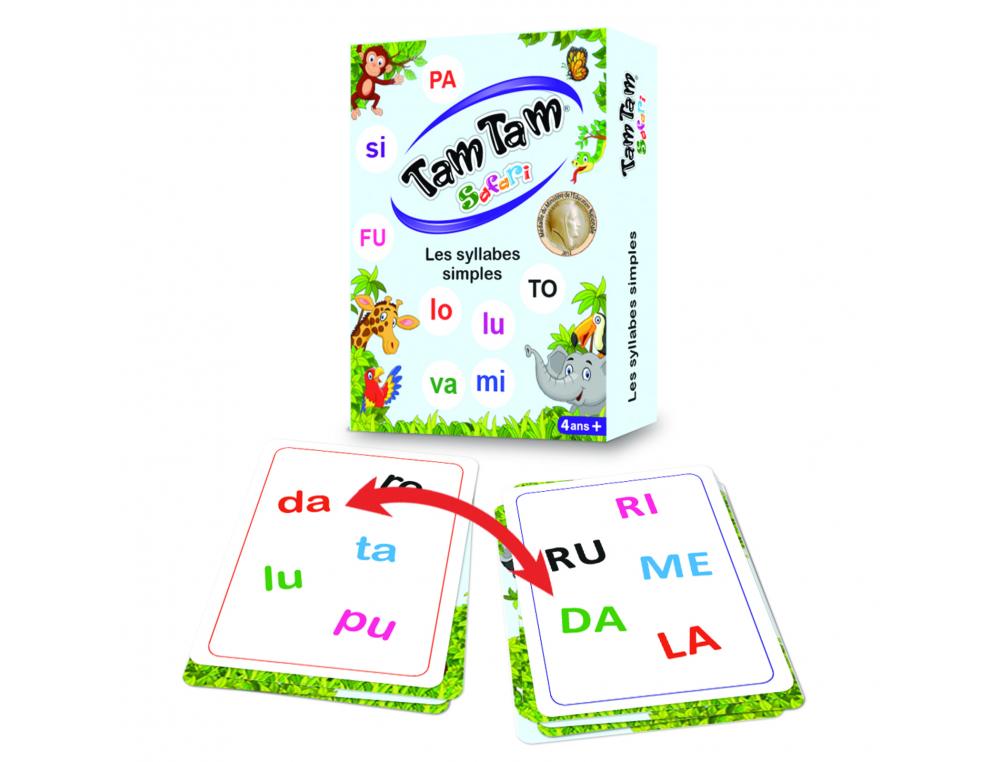 JEU INTERDACTA TAM TAM SYLLABES 42 CARTES + 1 REGLE  DU JEU