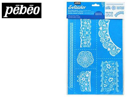 POCHOIR TEXTILE PBO DENTELLE RUTILISABLE FORMAT DIN A4