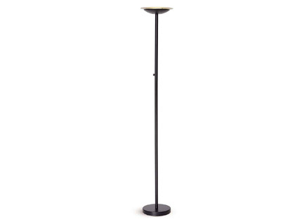LAMPADAIRE LED MAULSKY RÉGLABLE FAIBLE CONSOMMATION HAUTEUR 1800MM CORDON 2M CLASSE ÉNERGÉTIQUE A 32W COLORIS NOIR