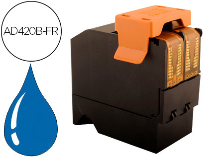 CARTOUCHE D'ENCRE BLEUE COMPATIBLE AVEC NEOPOST AD420B-FR SATAS IS420-IS440/EVO420-EVO440 TYPE POSTALE