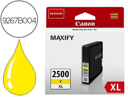 CARTOUCHE CANON JET D'ENCRE PGI-2500 XL COULEUR JAUNE 1500P