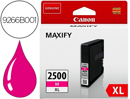 CARTOUCHE CANON JET D'ENCRE PGI-2500 XL COULEUR MAGENTA 1500P