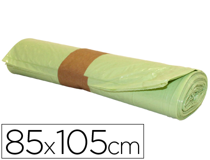 SAC POUBELLE INDUSTRIEL 85X105CM CALIBRE 110 CAPACIT 100L COLORIS JAUNE ROULEAU 10 UNITS