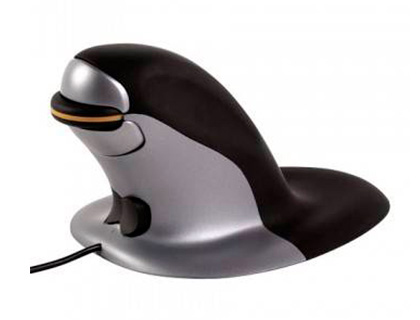SOURIS VERTICALE FELLOWES SANS FIL ERGONOMIQUE FORME PINGOUIN TAILLE GRANDE