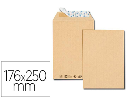 POCHETTE GPV KRAFT 85G B5 176X250MM SACHET 50 UNITS