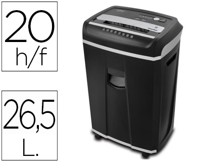 DESTRUCTEUR Q-CONNECT Q20 COUPE CROISE 4X40MM SYSTME ANTI-BOURRAGE CAPACIT 20F SCURIT34L 414X302X666MM