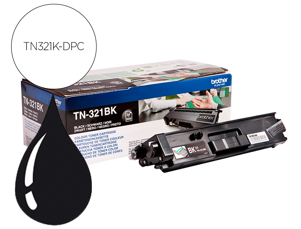 TONER DPC COMPATIBLE BROTHER TN321BK