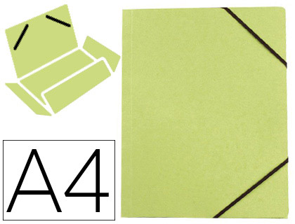 CHEMISE ELBA CARTE FORTE 4/10E250GR A4 210X297MM 3 RABATS ÉLASTIQUE COLORIS ASSORTIS