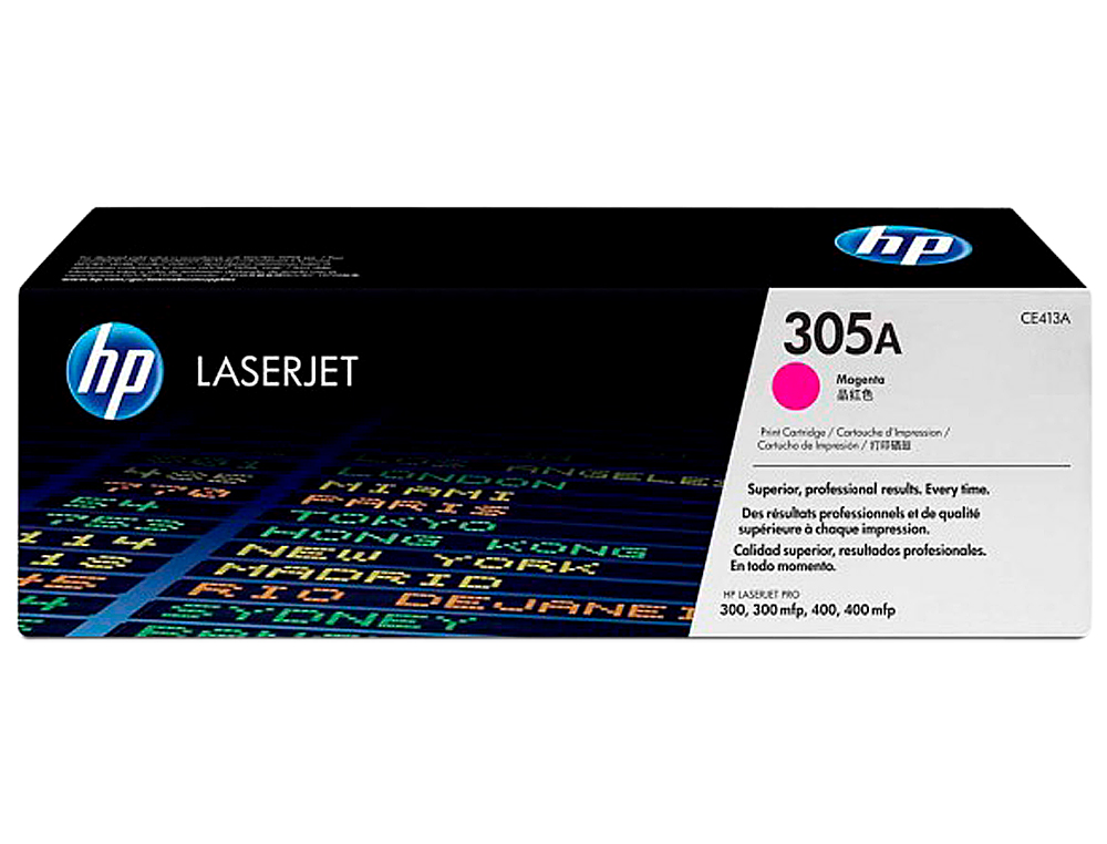 CARTOUCHE HP 305A LASERJET CE413A COULEUR MAGENTA 2600P