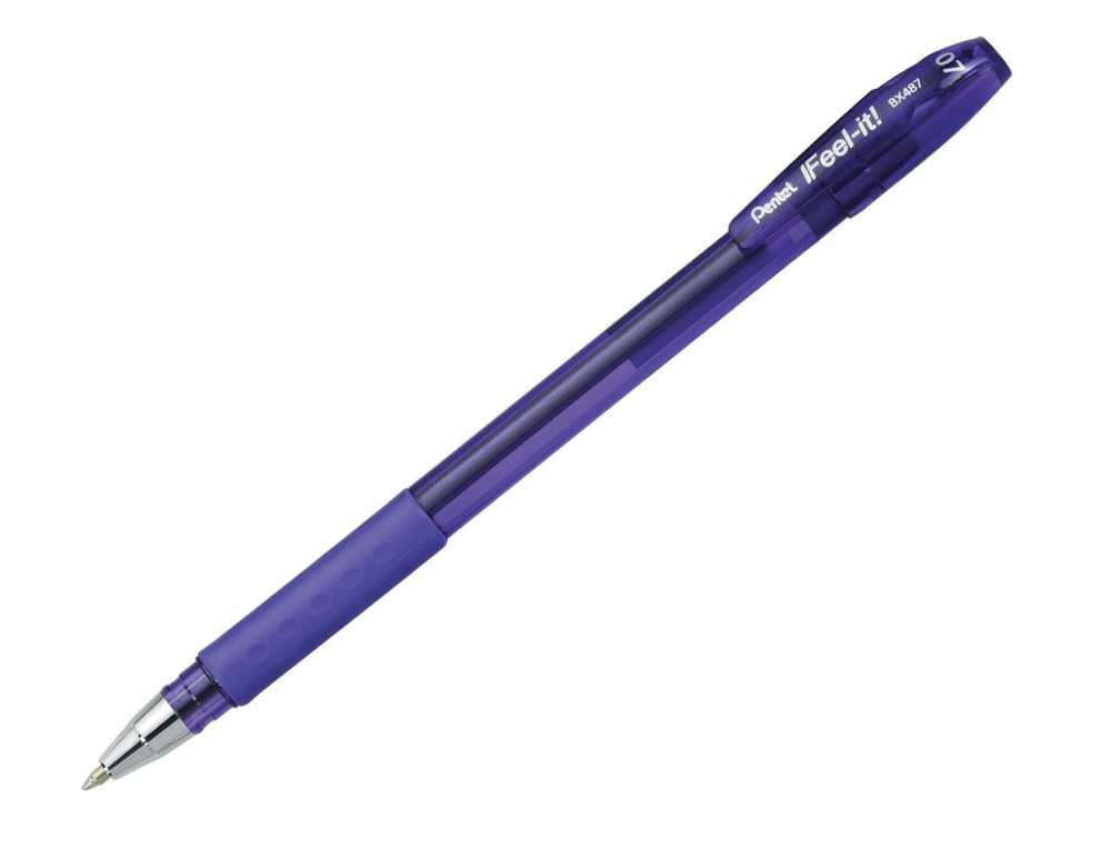 STYLO-BILLE PENTEL FEEL- IT CRITURE MOYENNE POINTE 0.7MM ENCRE COLORIS BLEU