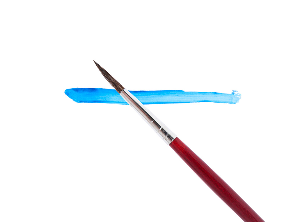 PINCEAU LIDERPAPEL BOIS VIROLE CHROME AQUARELLE N4