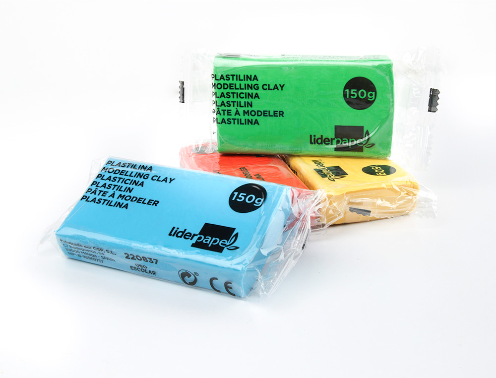 PTE  MODELER LIDERPAPEL VGTALE 15 COLORIS ASSORTIS ASSORTIMENT 15 PAINS DE 150G
