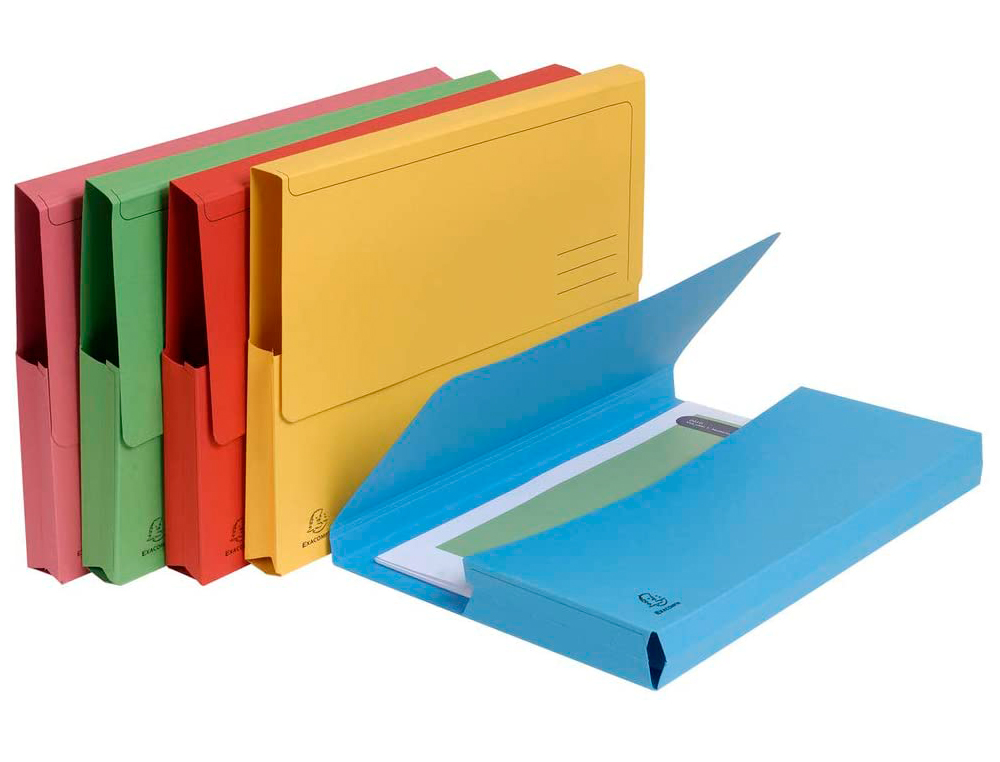 CHEMISE EXACOMPTA FOREVER CARTE RECYCLE POCHETTE 240X320MM 290G COLORIS ASSORTIS LOT 50 UNITS