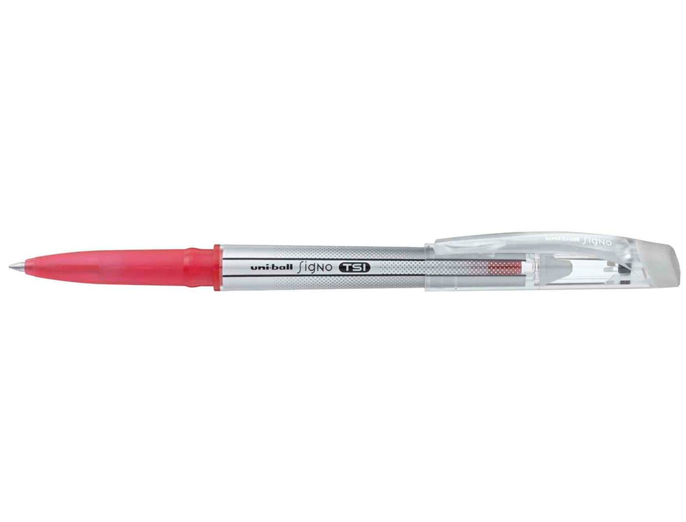ROLLER UNIBALL TSI ENCRE GEL EFFAABLE POINTE MOYENNE TRAC 0.7MM COLORIS ROUGE