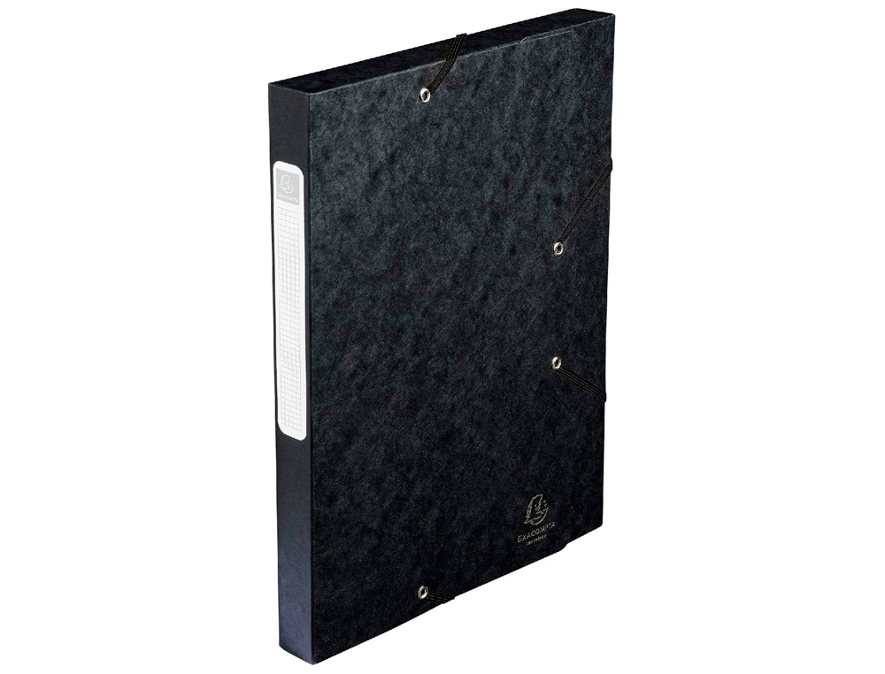 BOTE CLASSEMENT EXACOMPTA NATURE FUTURE CARTE LUSTRE 7/10E A4+ 240X320MM DOS 40MM 600G COLORIS NOIR