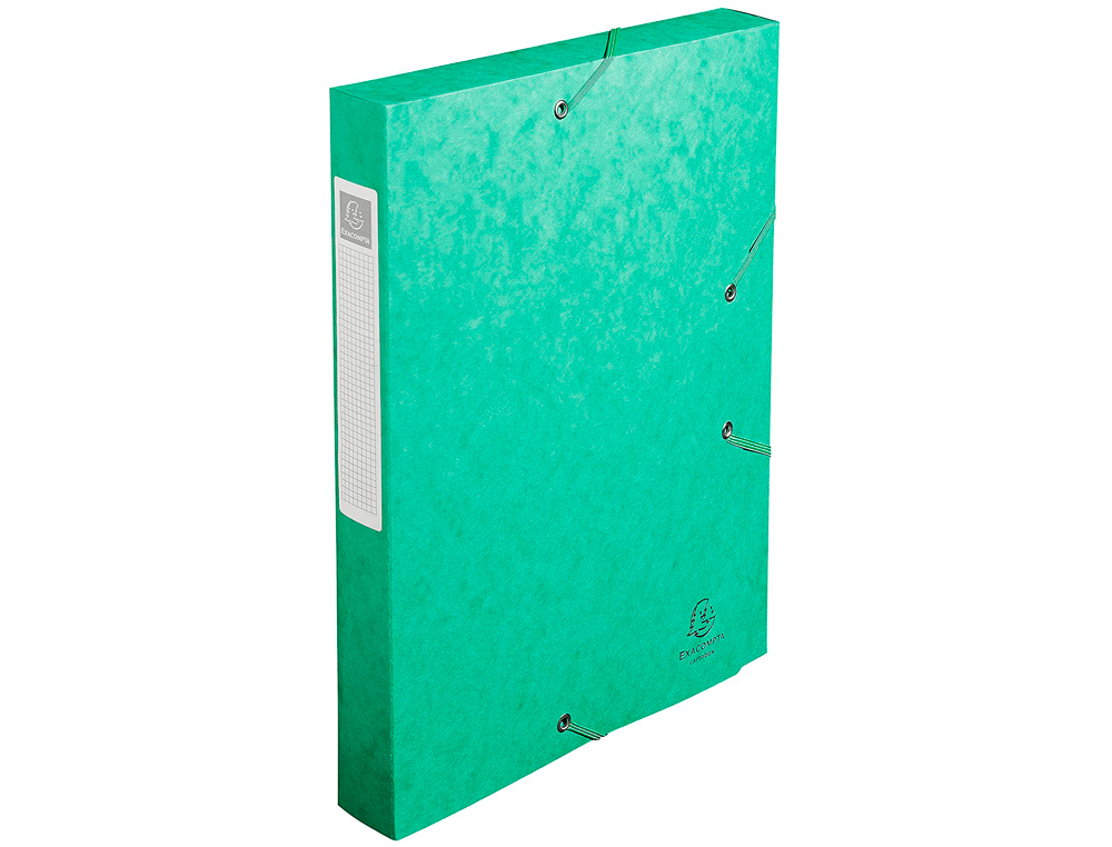 BOTE CLASSEMENT EXACOMPTA NATURE FUTURE CARTE LUSTRE 7/10E A4+ 240X320MM DOS 40MM 600G COLORIS VERT