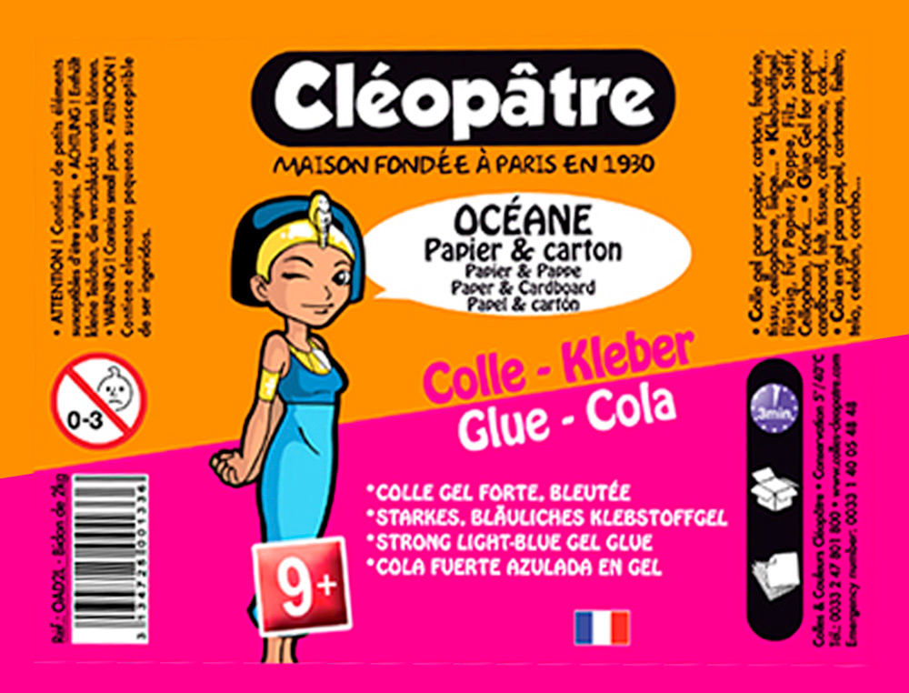 COLLE OCÉANE CLÉOPÂTRE EXTRA FORTE POUR CARTON TRANSPARENTE BLEUTÉE BIDON 5L