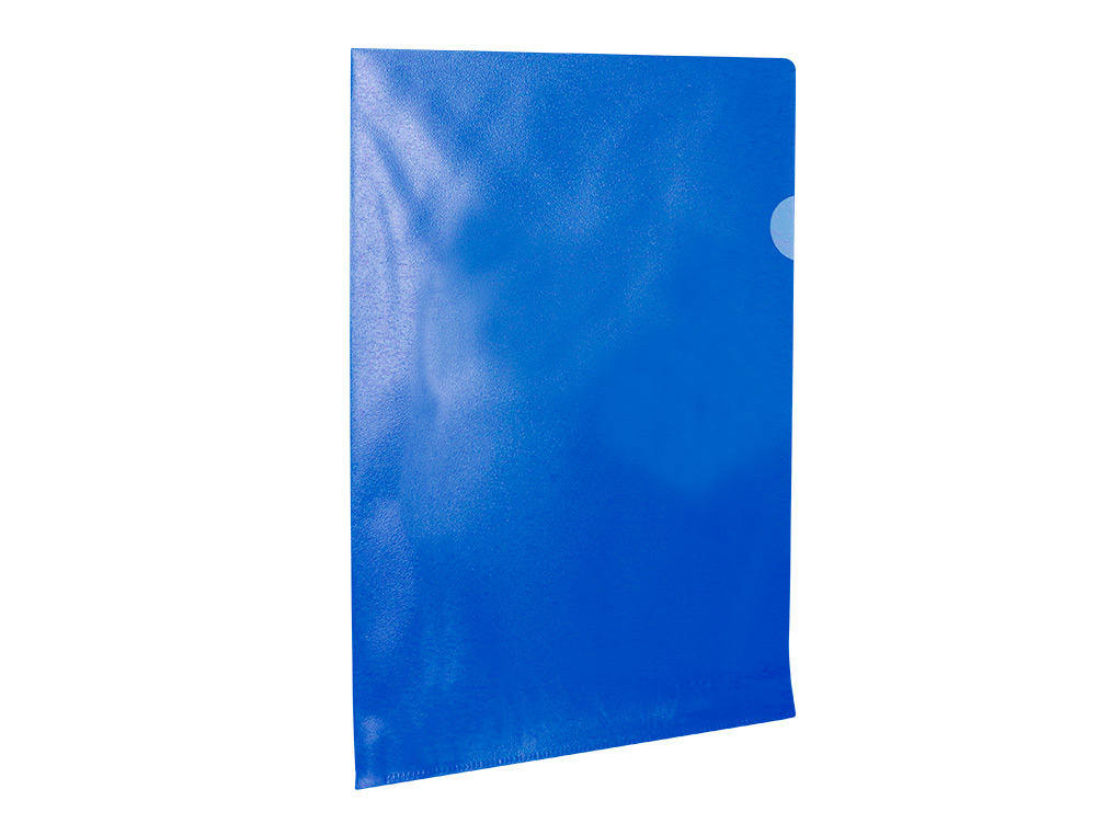 POCHETTE COIN Q-CONNECT POLYPROPYLNE GRAIN CONOMIQUE 12/100E COLORIS BLEU TRANSPARENT BOTE 100 UNITS